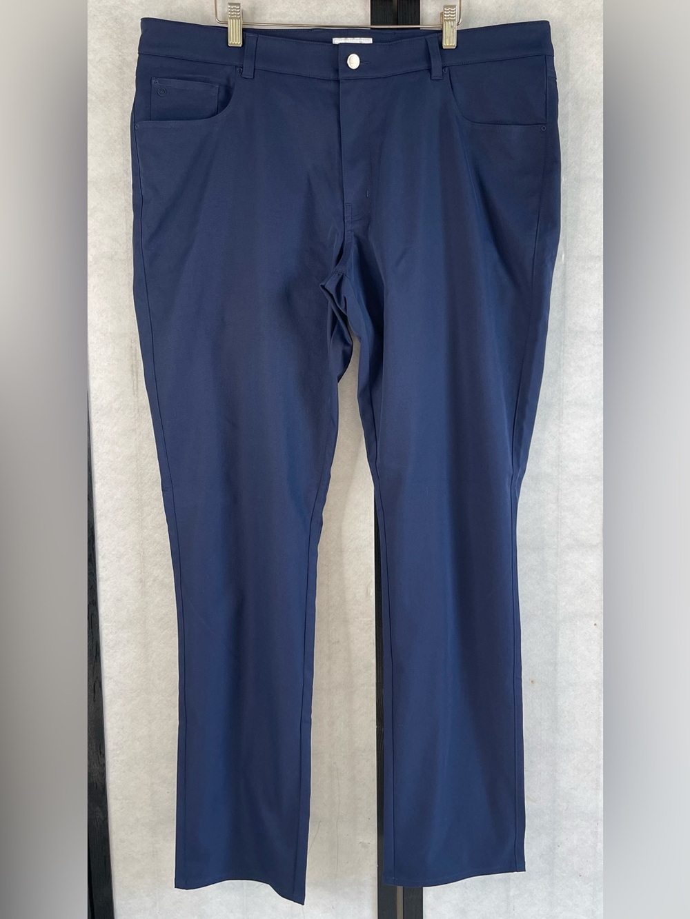 PETER MILLAR Men's Navy Dress Pants - Classic Straight Fit. 40/34